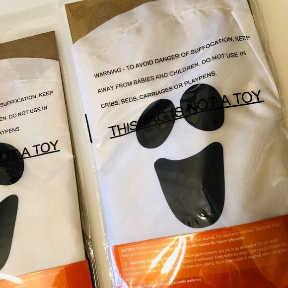 Light Up Hanging Ghost 18 Inches Lantern Decor Set of 2 - Picture 5 of 5